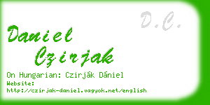 daniel czirjak business card