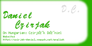 daniel czirjak business card